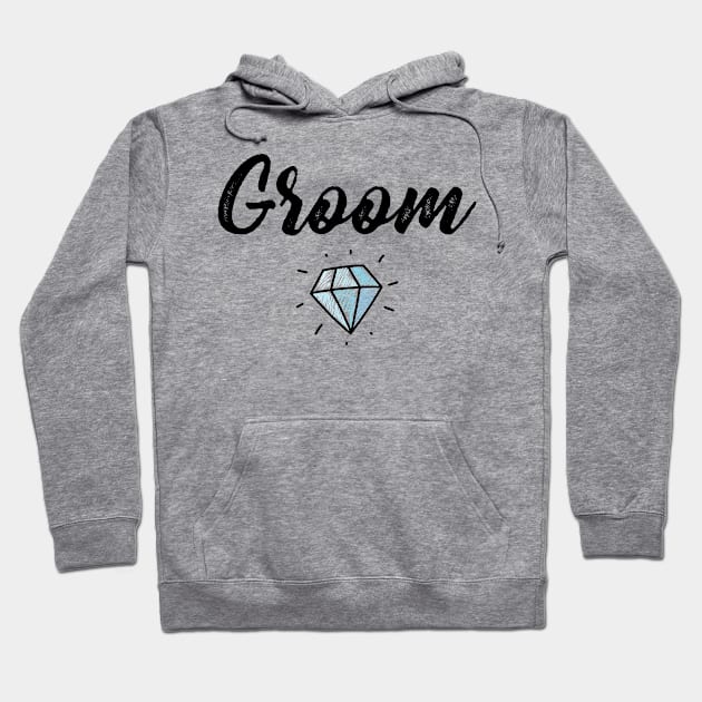 Groom with Diamond Wedding Gift Hoodie by Suniquin